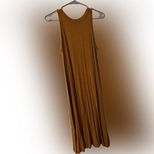 Rust colored midi tank dress Small